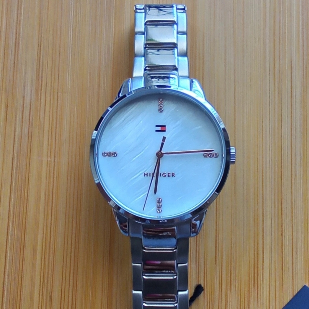 Tommy Hilfiger Silver Watch with Cream Dial